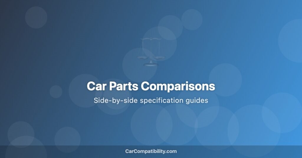 Car Parts Comparisons - CarCompatibility.com